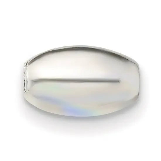 Sterling Silver Oval Beads 5 x 8mm - Pack of 6 {1}