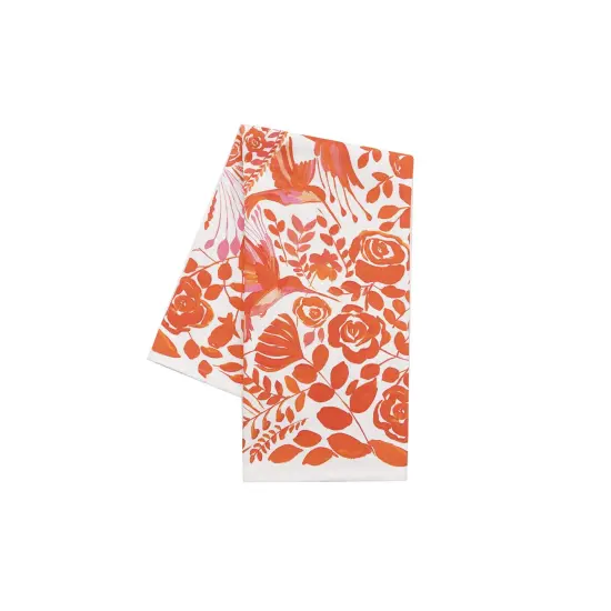 Hummingbird Floral Printed Kitchen Towel {3}