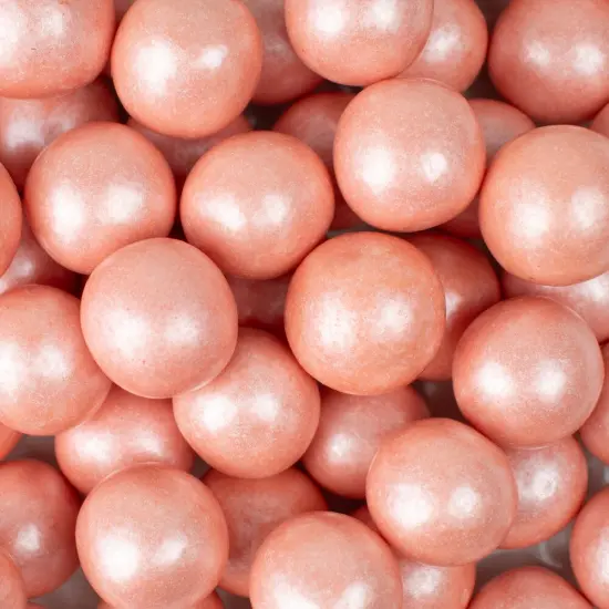 52 Pcs Rose Gold Pink Candy Gumballs 1-inch (1 lb) {1}