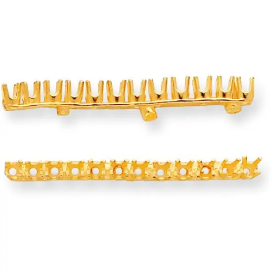 14K Gold 0.36cttw Strip Setting {1}