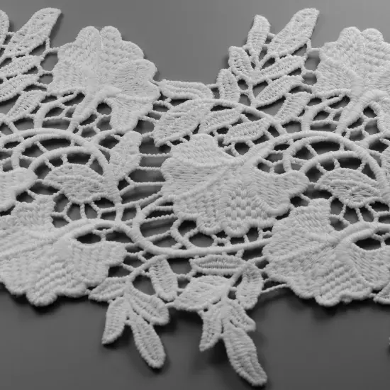 Marsilia Embroidered Designer Venice Lace Trim {2}
