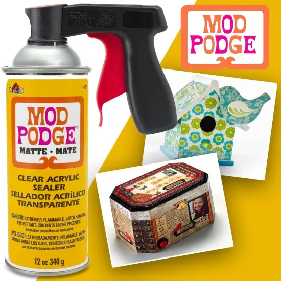 Matte Mod Podge Spray Acrylic Sealer 2 Pack, Spray Can Handles {2}