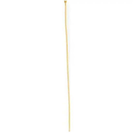 14K Gold Round Headpin {1}