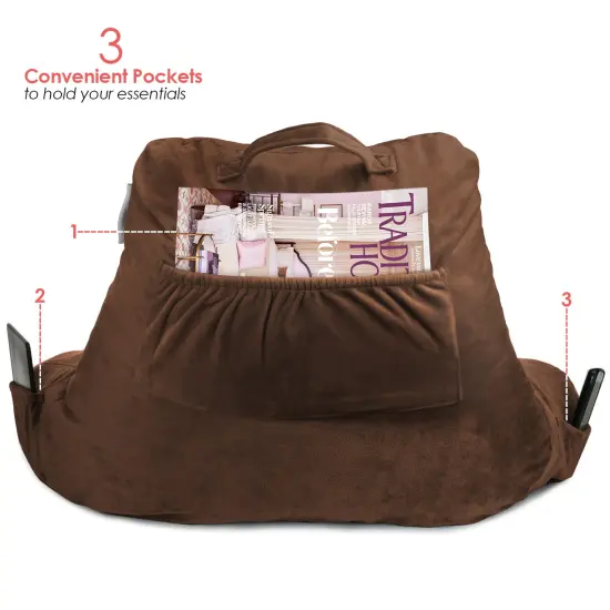 Nestl Reading Pillow Chocolate Brown {4}