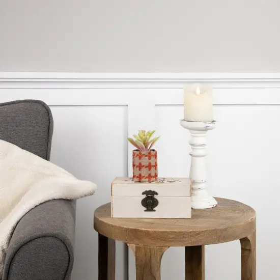 Northlight Artificial Pastel Succulent in Burlap Bag - 4.75" Multi {3}