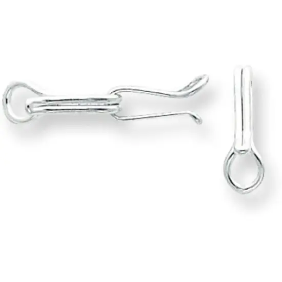 Sterling Silver S Hook Clasp 12.5mm - Pack of 6 {1}