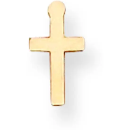 14K Gold Cross Stamping Disc {1}