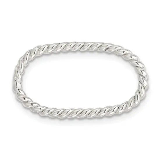 Sterling Silver Twisted Component Links 13.7 x 22.3mm - Pack of 4 {1}