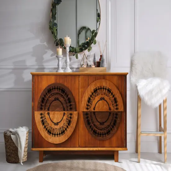 Decor Stamp-Curved Accents-12"x12" sheet size, total 6 pcs {4}