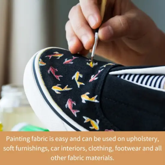 Dark Fabric Paint - 8.5 oz / 250ml, Dark Brown, Ideal for Restoring or Changing the Color of Couches, Chairs, Upholstery, Soft Furnishings, Car Interiors, Clothing, and Footwear {2}