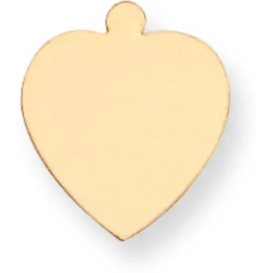 14K Gold Heart Stamping Disc 0.032" {1}