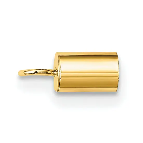 14K Gold Tube End {2}