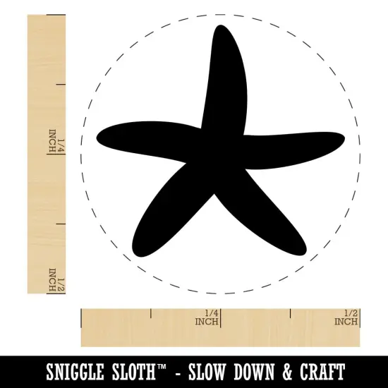 Starfish Solid Tropical Beach Self-Inking Rubber Stamp for Stamping Crafting Planners Purple {1}