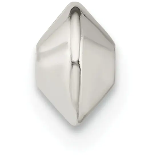 Sterling Silver Saucer Beads 4.5 x 6mm - Pack of 12 {1}