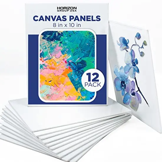 12 Pieces 8x10 Canvas Panel Boards Value , Primed, Perfect for Painting Projects, Watercolor, Oil & Acrylic Paints, Paint Canvas for Kids, Students, & Professionals {2}