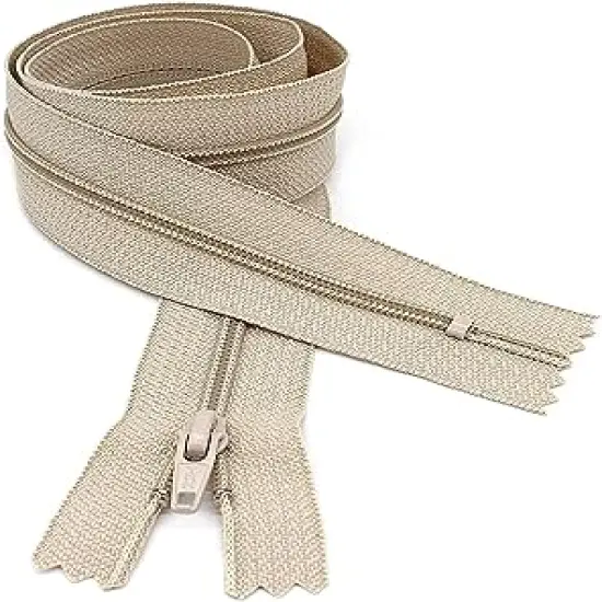 #4.5 Beige Closed Bottom Slipcover & Upholstery YKK Zipper - Color Beige #572 - Choose Your Length - Made in The United States (1 Zippers Per Pack) (72" Inches) {1}