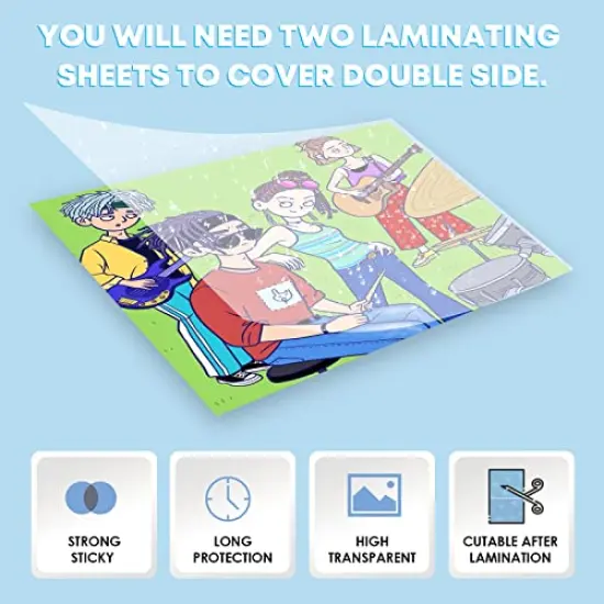 Self-Adhesive Laminating Sheets-20 Sheets 9 X 12 Inches Self Laminating Sheets, No Machine Needed Clear Laminating Sheets {6}