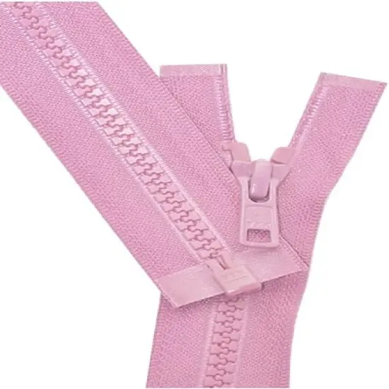 2pcs 30 Inch YKK #5 Vislon Molded Plastic Separating for Medium Weight Jacket Zippers - Made in USA (Holiday Pink - 515) {1}
