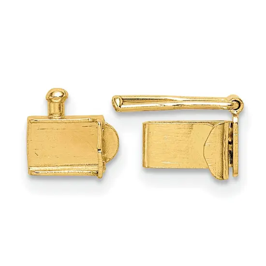 14K Gold Fold Over Clasp 6.7mm {1}