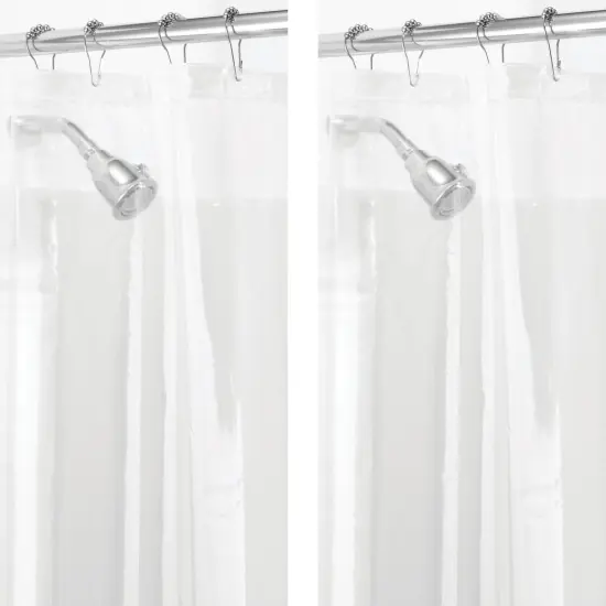 mDesign Long PEVA 72" x 72" Waterproof Shower Curtain Liner {4}