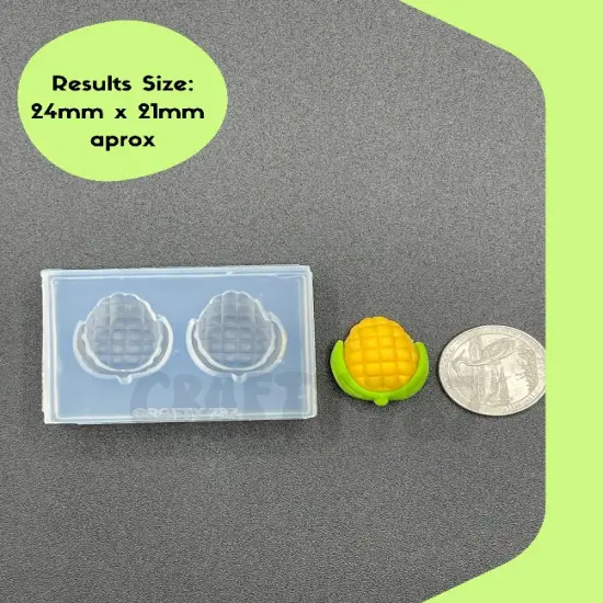Corn on a Cob Silicone Mold , Resin Mold, Polymer Clay Mold(A15) {2}