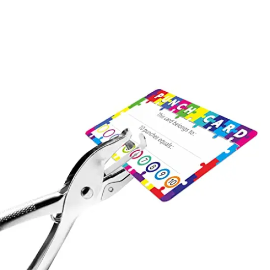 102 PCS Punch Cards, Incentive Reward Card Student Awards Loyalty Cards for Business, Classroom, Kids Behavior, Students, Teachers, 3.5&rdquo; x 2&rdquo; {4}