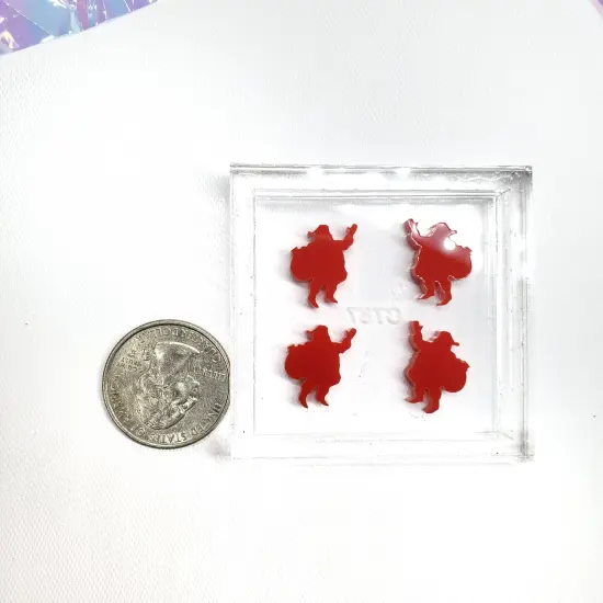 Santa Stud Earrings Silicone Mold(A5) {2}