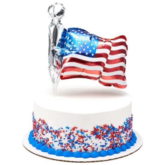 Inflatable American Flag Anagram&reg; Cake Pic {3}