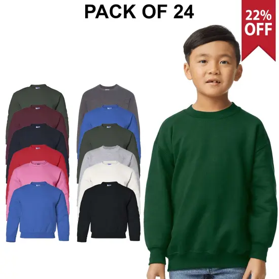 24 pack: Heavy Blend Youth Sweatshirt | 50/50 Cotton/Polyester {2}