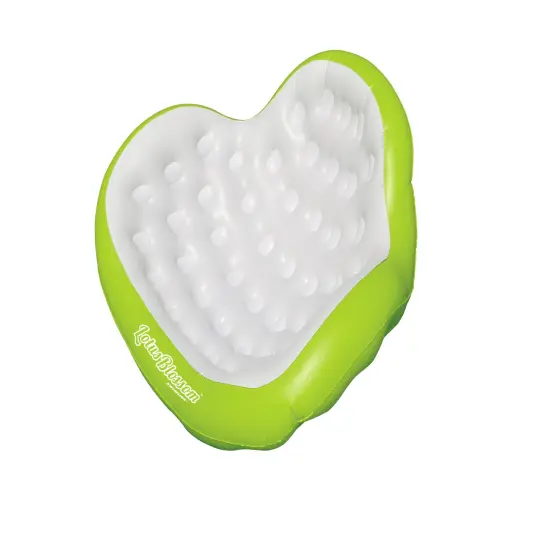 Swim Central Inflatable Lotus Blossom Swimming Pool Duo Lounger - 80" - Green {1}