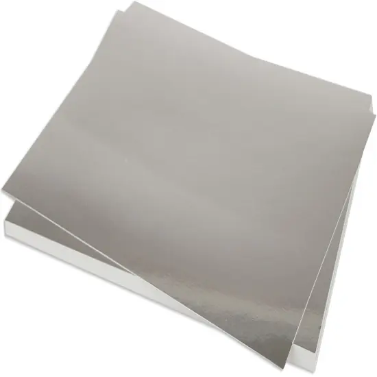 Bazzill Foil Cardstock 8.5"X11"-Silver {1}