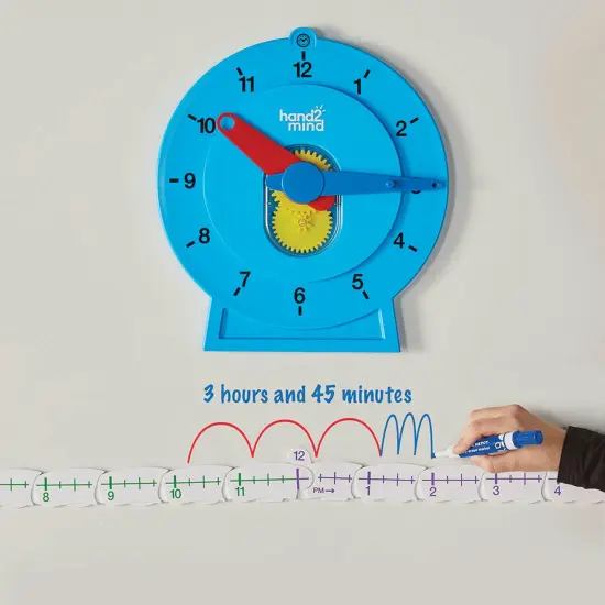 Magnetic Demonstration Advanced NumberLine Clock {3}