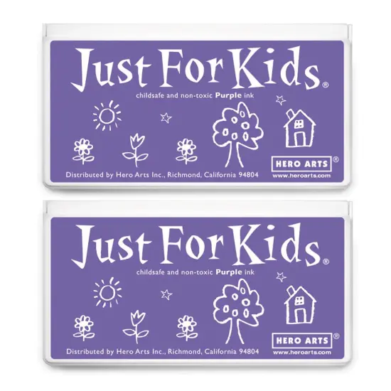 Jumbo Just for Kids Stamp Pad, Purple, Pack of 2 {1}