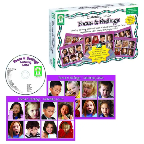 Listening Lotto: Faces and Feelings Board Game, Grade PK-1 {2}