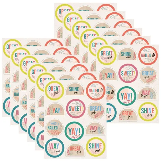 True to You Motivators Motivational Stickers, 72 Per Pack, 12 Packs {1}