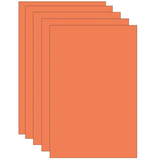 Deluxe Bleeding Art Tissue, Orange, 20" x 30", 24 Sheets Per Pack, 5 Packs {1}