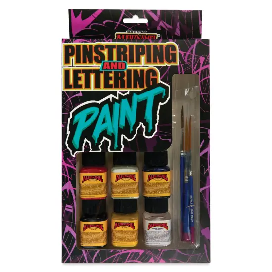 Alpha6 Alphanamel Lettering Enamel - Primary Colors, Set of 9, 30 ml, Bottles {1}