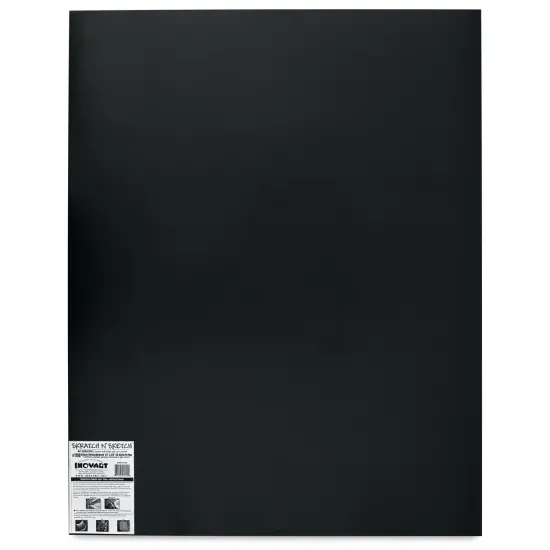 Inovart Skratch N' Sketch Scratchboards - 22" x 28", Pkg of 25 {1}