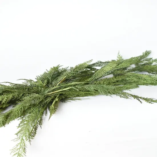 65" Faux Cedar Mantel Swag {5}