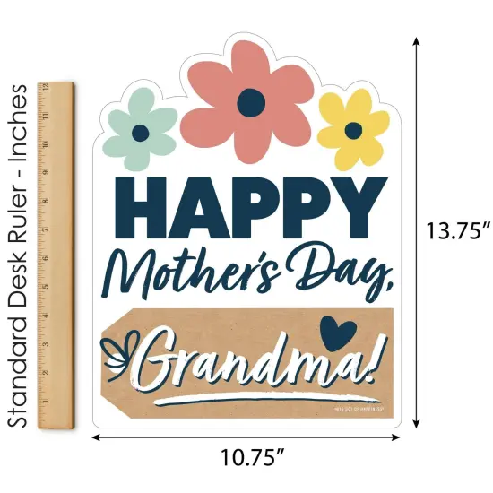 Big Dot of Happiness Grandma, Happy Mother's Day - Outdoor Lawn Sign - We Love Grandmother Yard Sign - 1 Piece {6}
