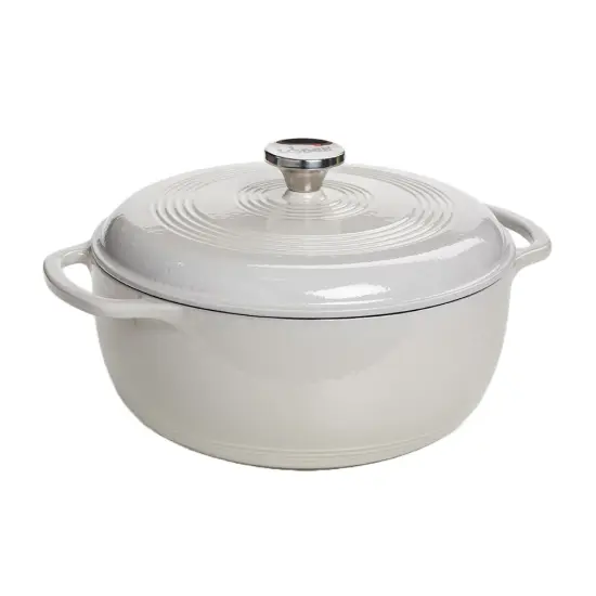 Lodge Enameled 6qt Dutch Oven - Oyster {1}