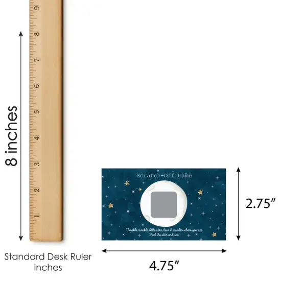 Big Dot of Happiness Twinkle Twinkle Little Star - Baby Shower or Birthday Party Game Scratch Off Cards - 22 Count {7}