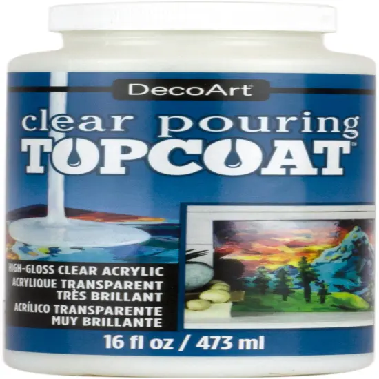 DecoArt Clear Pouring Topcoat-16oz {1}