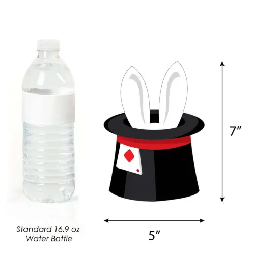Big Dot of Happiness Ta-Da, Magic Show - Rabbit in a Magician's Hat Decorations DIY Magical Birthday Party Essentials - Set of 20 {6}