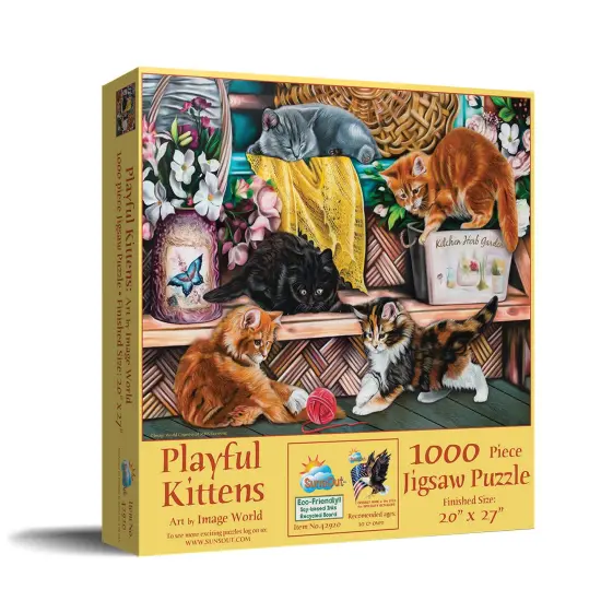 Sunsout Playful Kittens 1000 pc Jigsaw Puzzle 42920 {3}