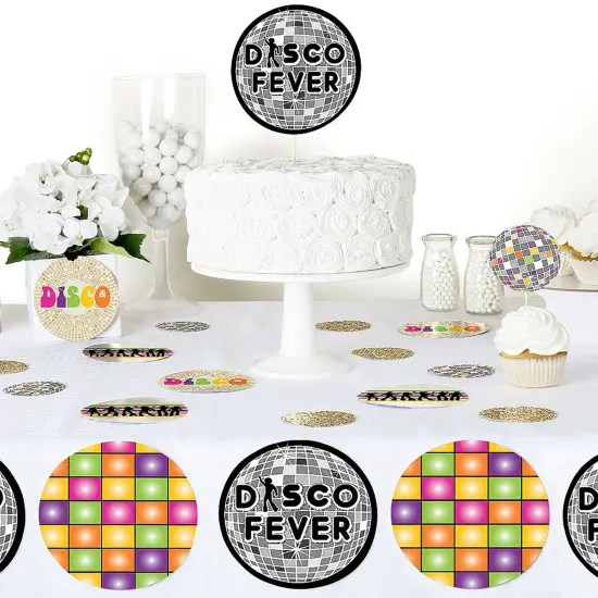 Big Dot of Happiness 70's Disco - 1970s Party Giant Circle Confetti - Disco Fever Party Decorations - Large Confetti 27 Count {6}