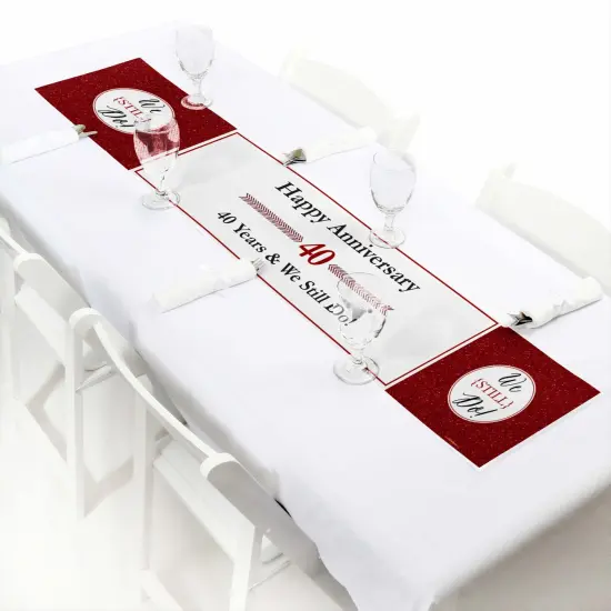 Big Dot of Happiness We Still Do - 40th Wedding Anniversary Party Decorations Party Banner {7}