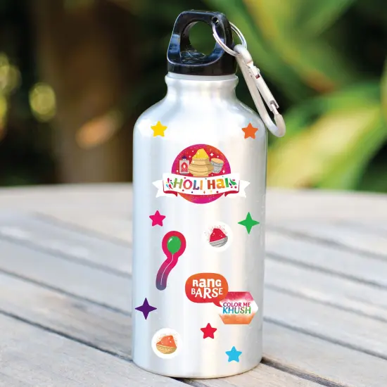 Big Dot of Happiness Holi Hai - Festival of Colors Party Favor Kids Stickers - 16 Sheets - 256 Stickers {6}