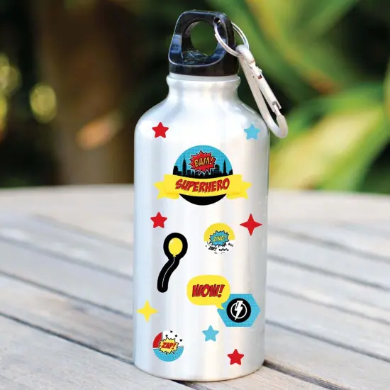 Big Dot of Happiness Bam Superhero - Birthday Party Favor Kids Stickers - 16 Sheets - 256 Stickers {6}