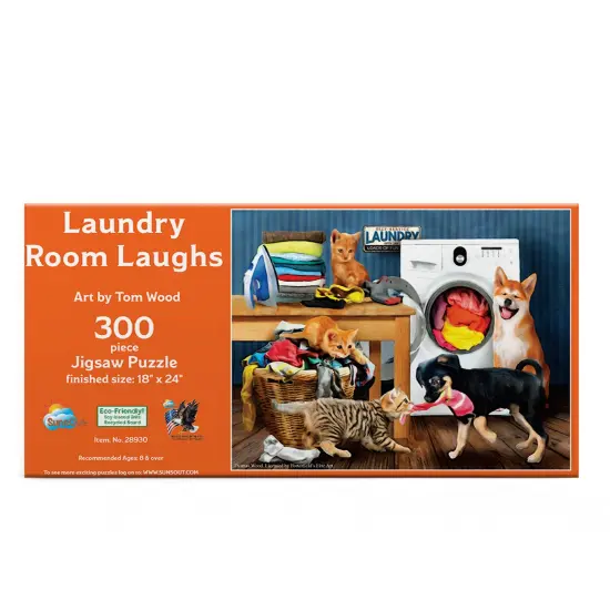 Sunsout Laundry Room Laughs 300 pc Jigsaw Puzzle 28930 {4}